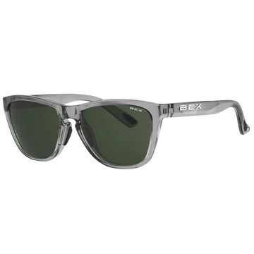 BEX SUNGLASSES - APPY, COLOR: CLEAR GRAY/FOREST