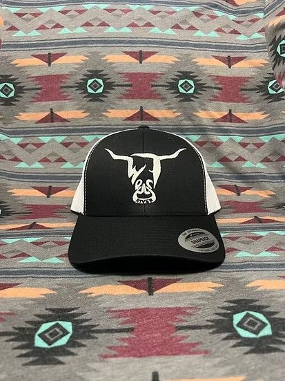 WEST RIVER HAT CO. LOW PROFILE LOGO SNAPBACK CAP - BLACK/WHITE/WHITE