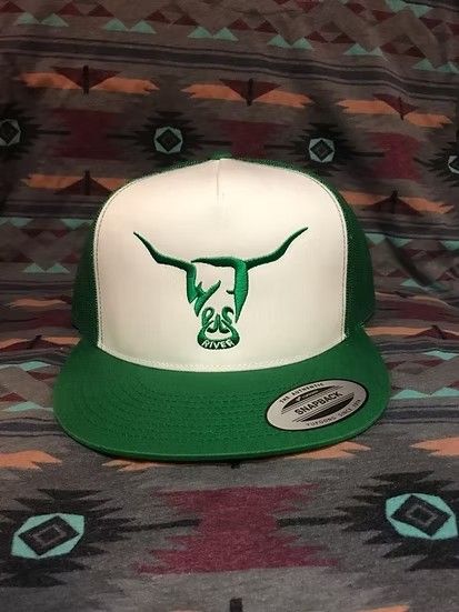 WEST RIVER HAT CO. LOGO SNAPBACK TRUCKER CAP - GREEN/WHITE/GREEN