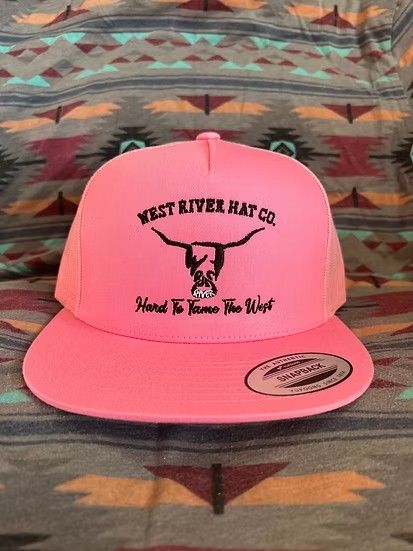 WEST RIVER HAT CO. HARD TO TAME SNAPBACK TRUCKER CAP - PINK/BLACK