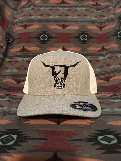 WEST RIVER HAT CO. LOW PROFILE BUCKLE SNAPBACK CAP - HEATHER GREY/BLACK/WHITE