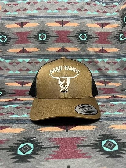 WEST RIVER HAT CO. LOW PROFILE HARD TAMIN' SNAPBACK CAP - BROWN/BLACK/WHITE