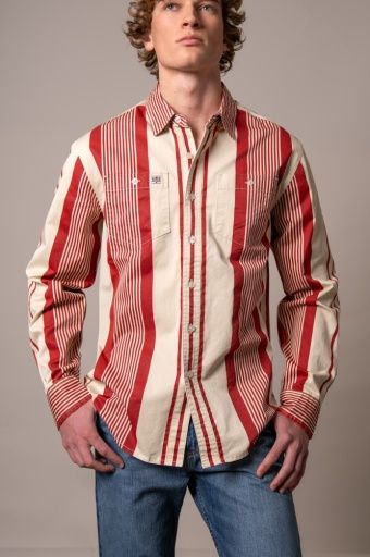 KIMES RANCH MEN'S LONG SLEEVE REDDY BUTTON SHIRT - BRICK RED, COLOR: BRICK RED, SIZE: SMALL
