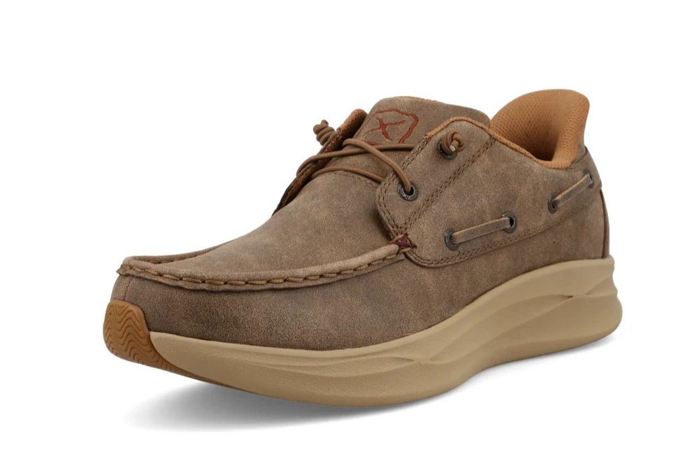 TWISTED X MEN'S FEATHER X CASUAL SLIP ON SHOE - BOMBER BROWN
