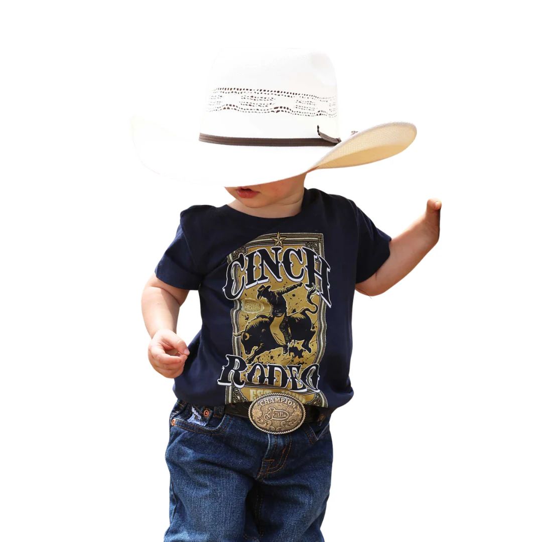 CINCH INFANT BOYS' SHORT SLEEVE CINCH RODEO TEE SHIRT - NAVY