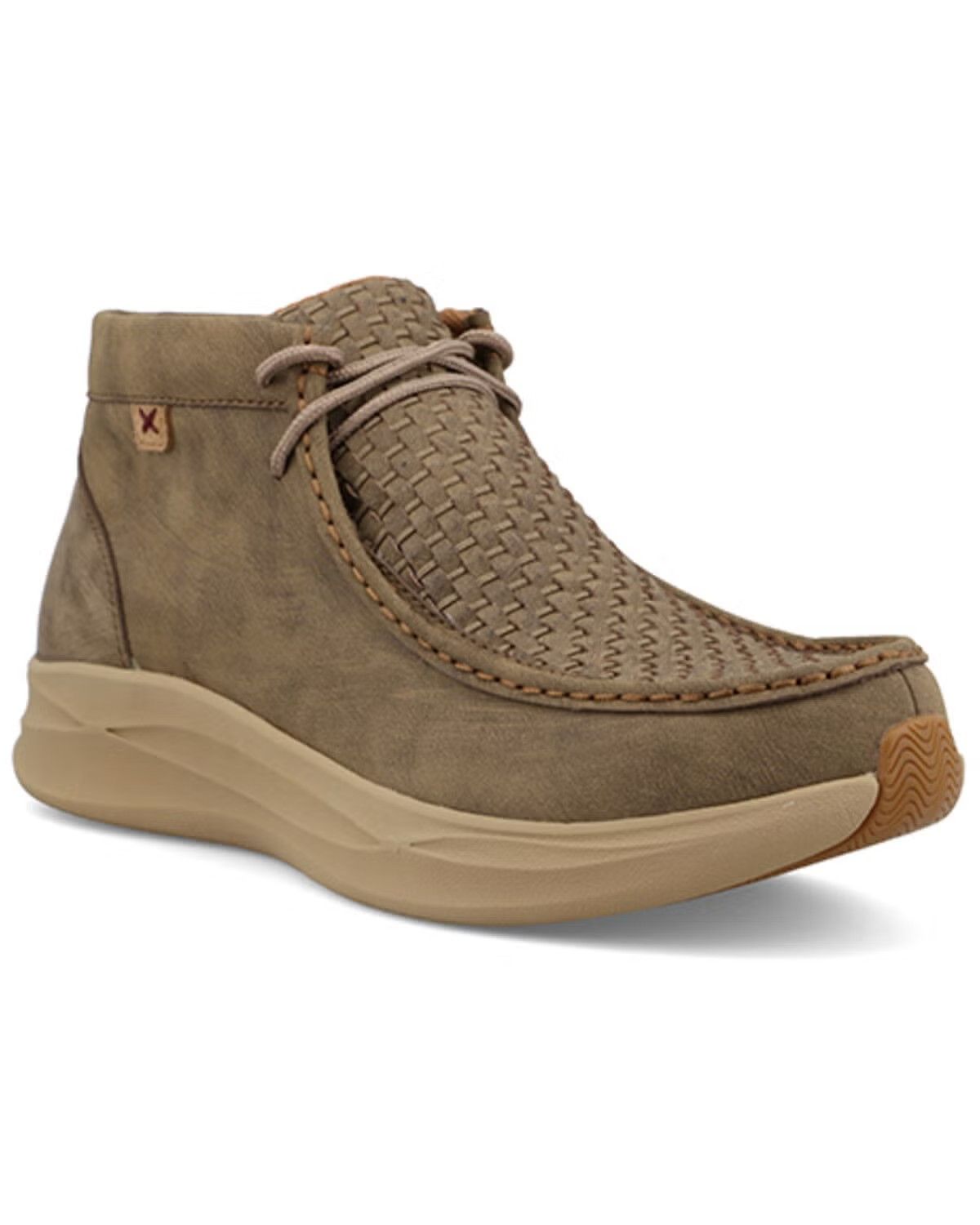 TWISTED X MEN'S FEATHER X CASUAL LACE UP SHOE - SHITAKE