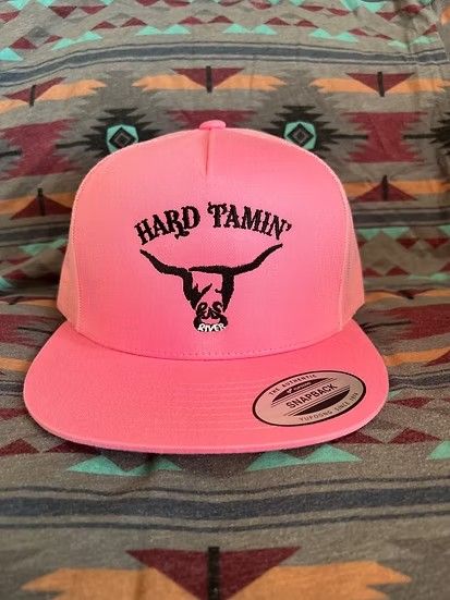 WEST RIVER HAT CO. HARD TAMIN' SNAPBACK TRUCKER CAP - PINK/BLACK