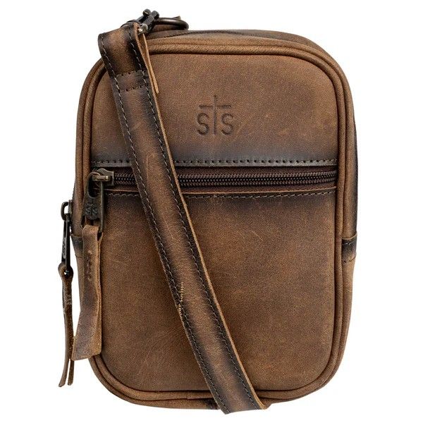 STS RANCHWEAR BARONESS AUZLYN CROSSBODY BAG - LEATHER BROWN