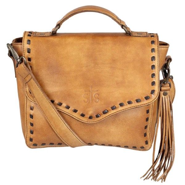 STS RANCHWEAR BANDERA DAKOTA CROSSBODY BAG - TAN