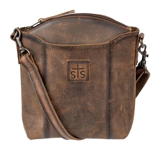 STS RANCHWEAR BARONESS JOSIE CROSSBODY BAG - LEATHER BROWN