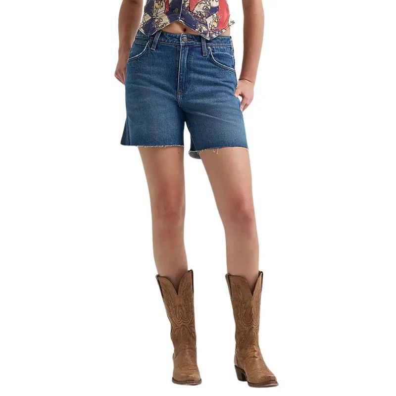 WRANGLER WOMEN'S HIGH RISE COWBOY SHORT - SUMMER