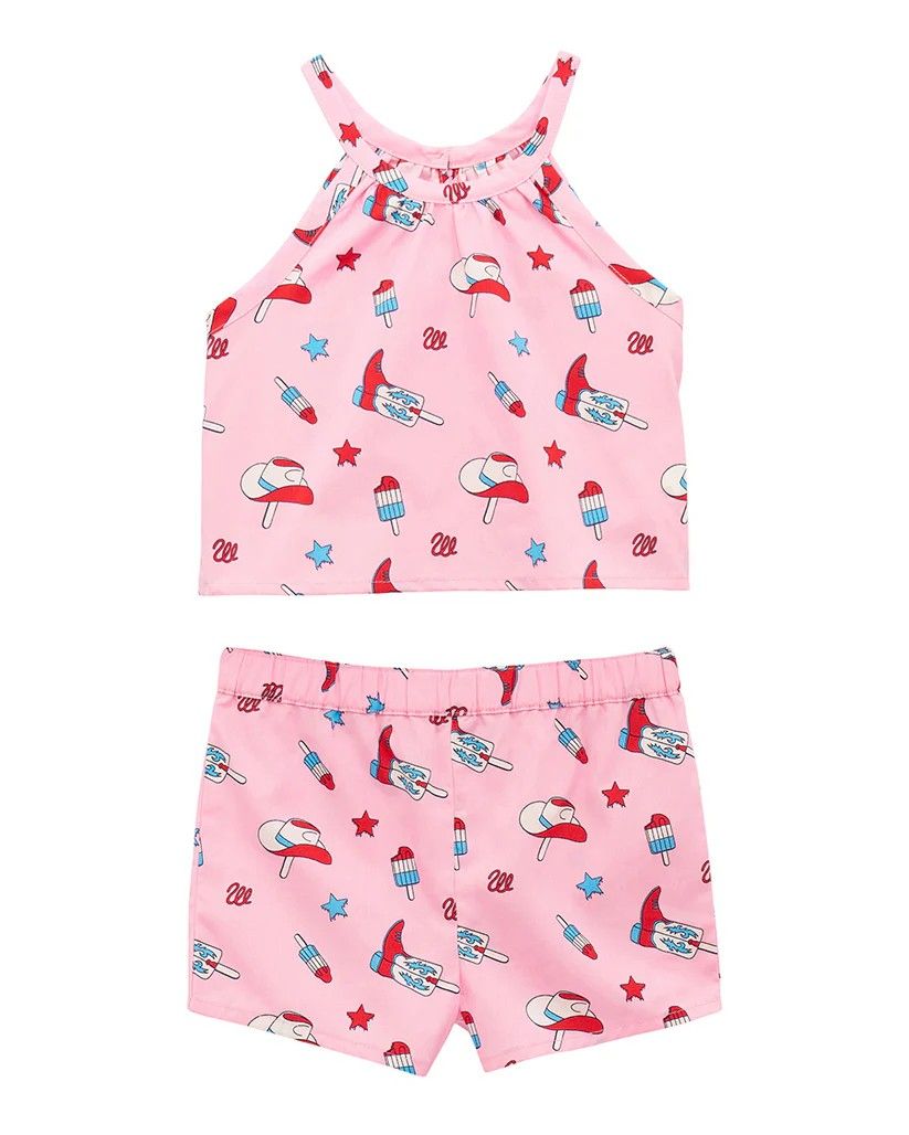 WRANGLER INFANT GIRLS' SHORT SET - PINK