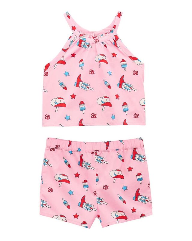 WRANGLER INFANT GIRLS' SHORT SET - PINK