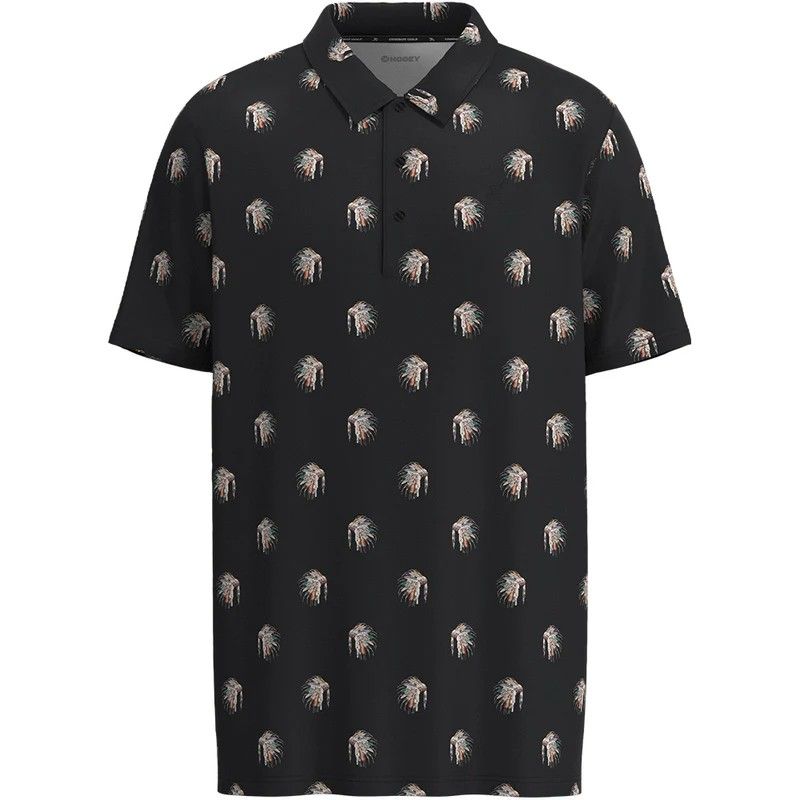 HOOEY MEN'S SHORT SLEEVE WEEKENDER HERITAGE POLO SHIRT - BLACK