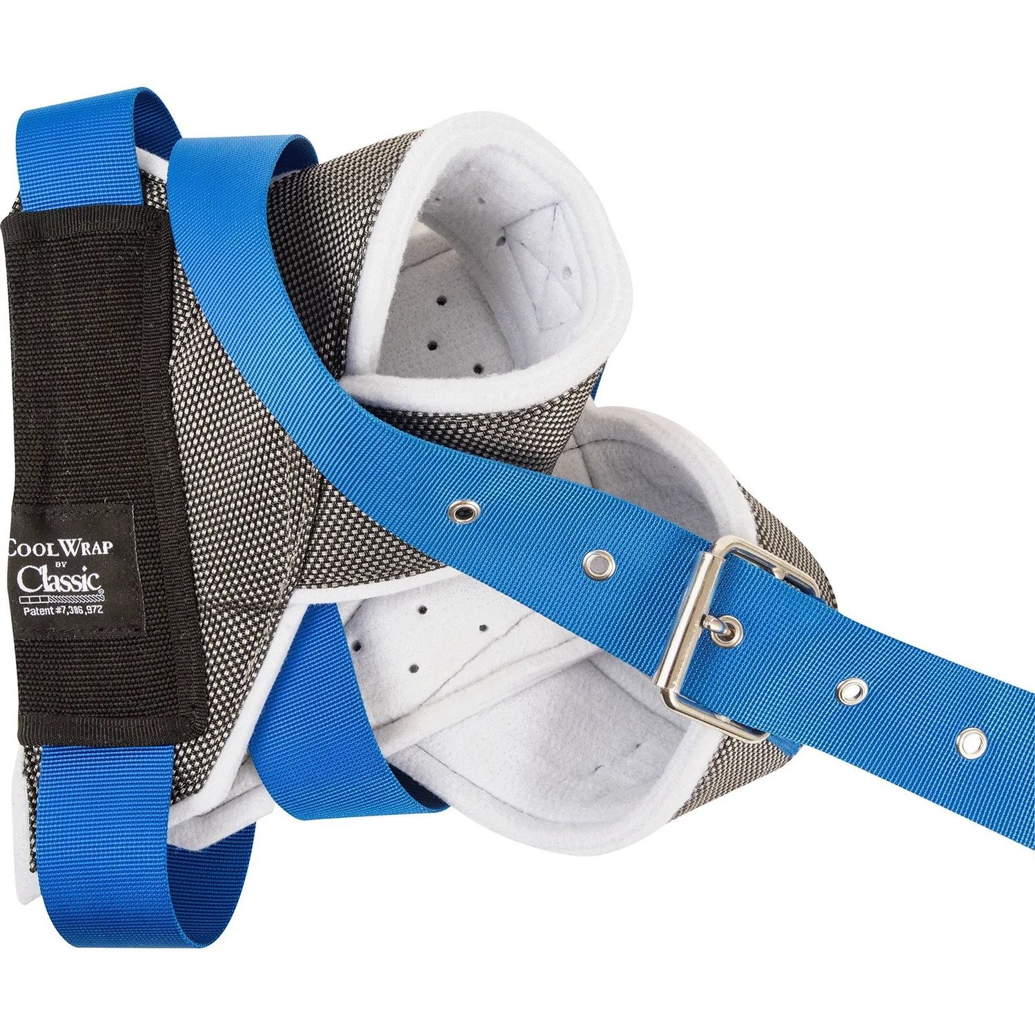 CLASSIC ROPES HORN WRAP - GREY/BLUE
