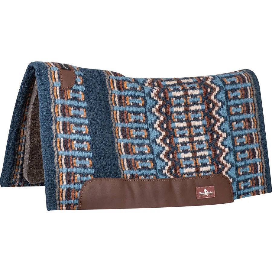 CLASSIC EQUINE WOOL TOP 32X34 PAD - NAVY STEEL GREY