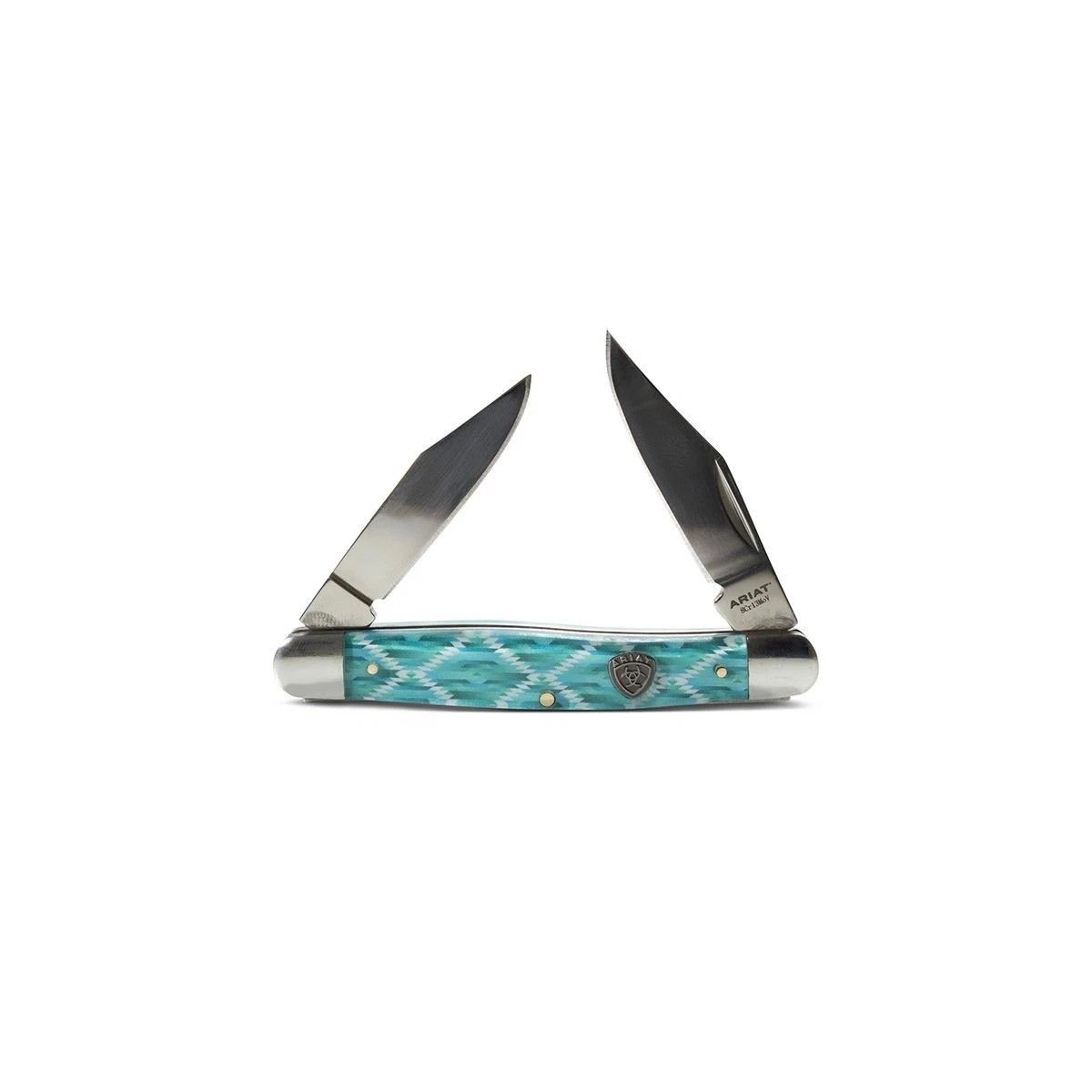 ARIAT MUSKRAT FOLDING 4'' KNIFE - TURQUOISE