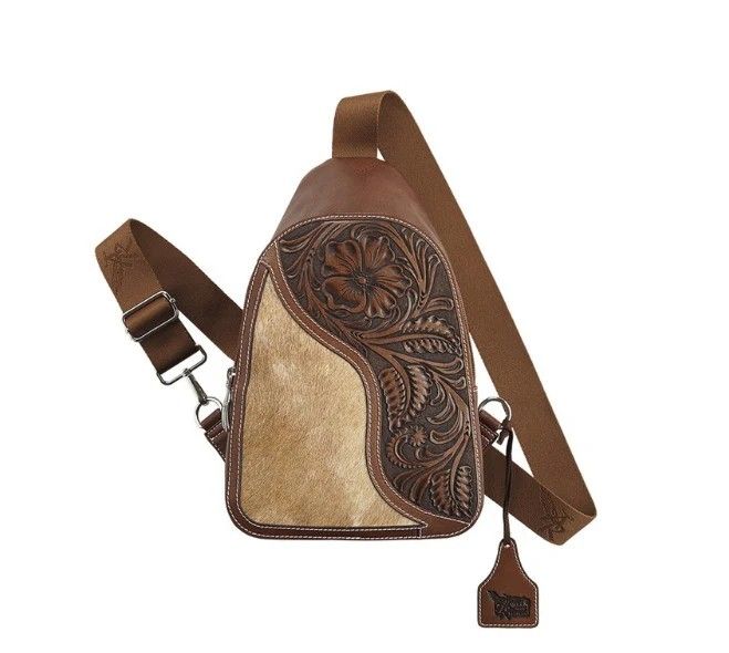 ANGEL RANCH WOMEN'S BEA SLING BAG - BROWN