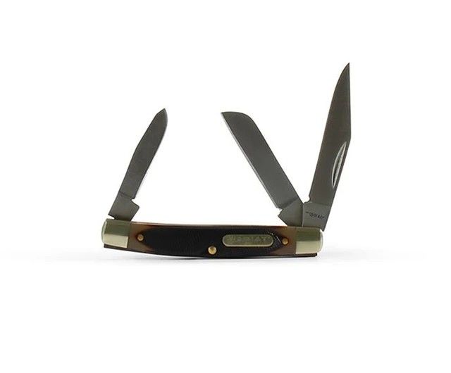 ARIAT STOCKMAN FOLDING 3 3/8'' KNIFE - BROWN