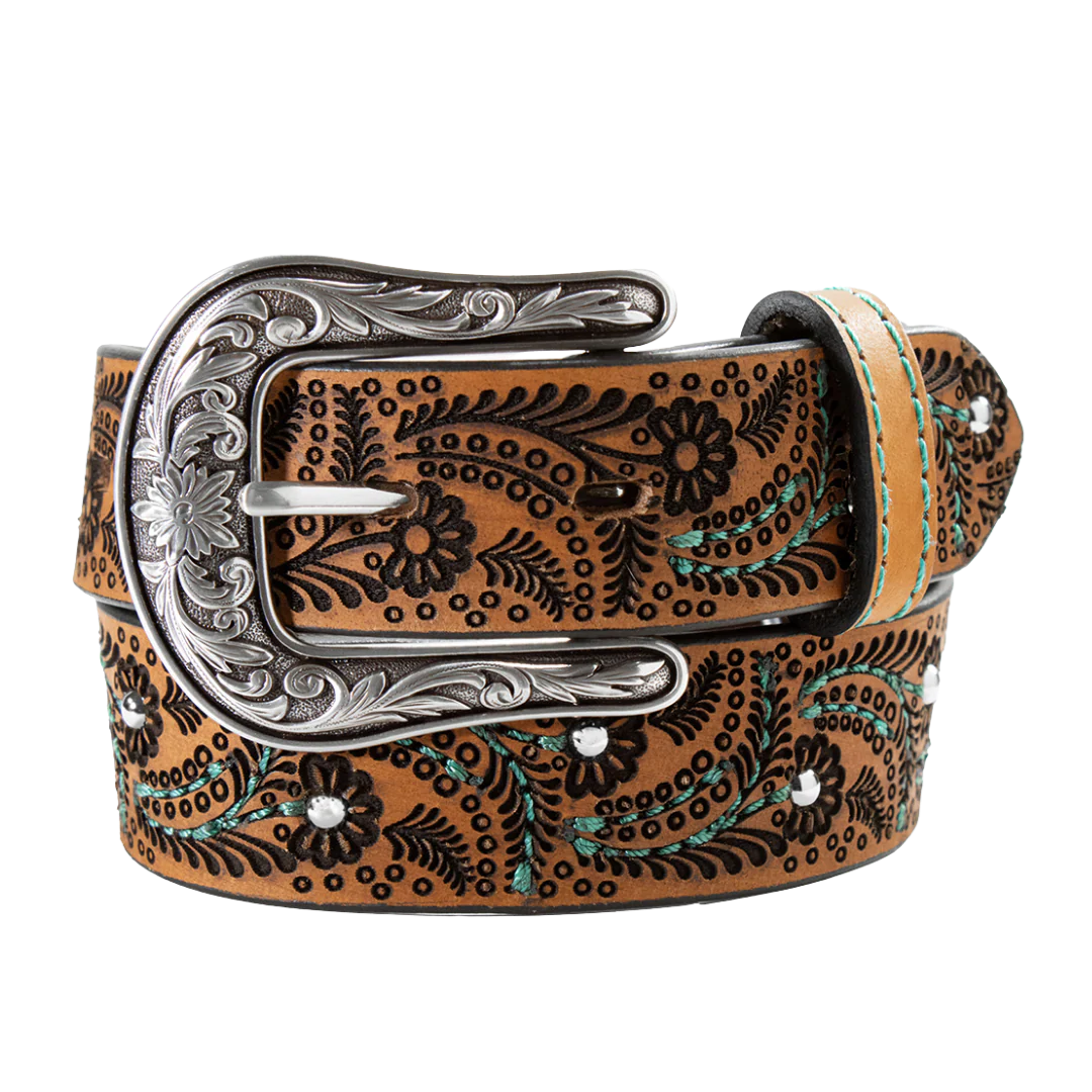 NOCONA GIRL'S 1 1/4 PAISLEY BELT