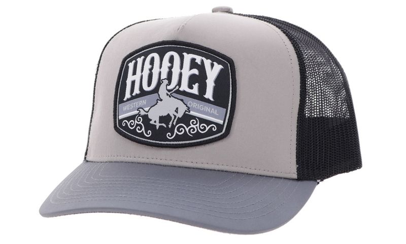 HOOEY SNAPBACK TRUCKER CAP - GREY/BLACK &amp; BLACK/BLUE/WHITE