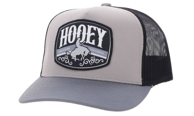 HOOEY SNAPBACK TRUCKER CAP - GREY/BLACK &amp; BLACK/BLUE/WHITE