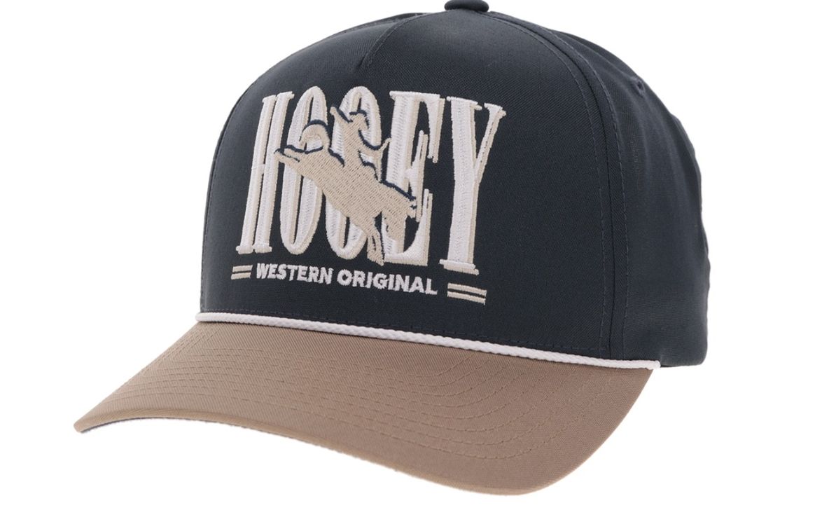 HOOEY WILD RIDE SNAPBACK TRUCKER CAP - NAVY &amp; WHITE/TAN
