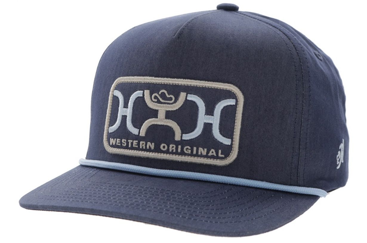HOOEY LOOP SNAPBACK TRUCKER CAP - BLUE &amp; BLUE/WHITE/YELLOW