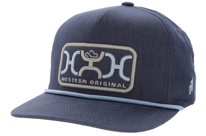HOOEY LOOP SNAPBACK TRUCKER CAP - BLUE &amp; BLUE/WHITE/YELLOW