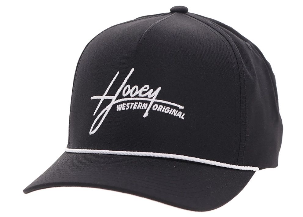 HOOEY MARK OUT SNAPBACK TRUCKER CAP - BLACK/WHITE