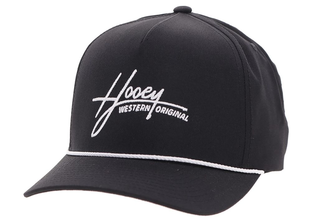 HOOEY MARK OUT SNAPBACK TRUCKER CAP - BLACK/WHITE