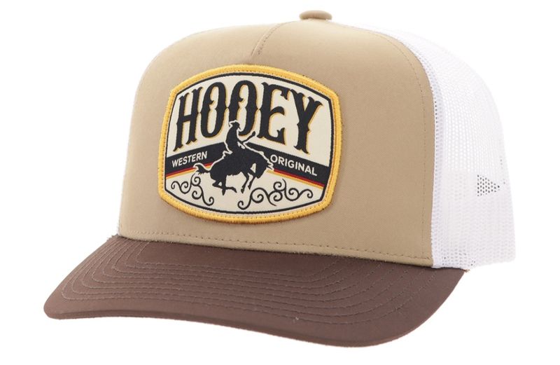 HOOEY SNAPBACK TRUCKER CAP - TAN/WHITE &amp; WHITE/BLACK/TAN