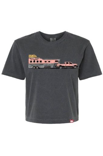 KIMES RANCH WOMEN'S SHORT SLEEVE LUCKY B HAULER TEE SHIRT - PEPPER, COLOR: PEPPER, SIZE: SMALL