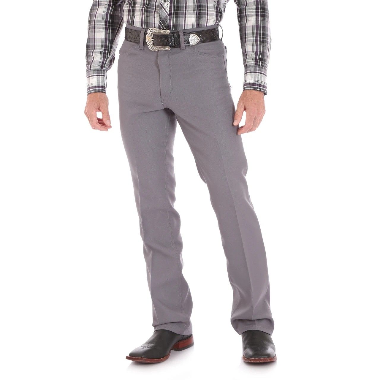WRANGLER MEN'S DRESS JEAN - GREY