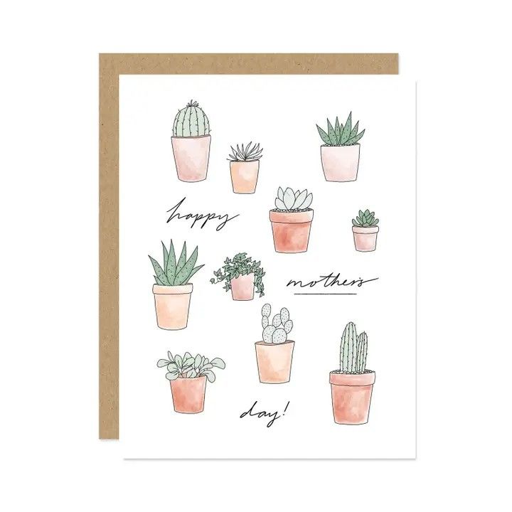 MADDON AND CO SUCCULENT MOTHER'S DAY CARD