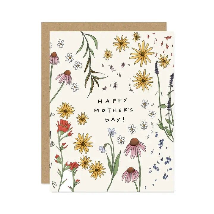 MADDON AND CO WILDFLOWER MOTHER'S DAY CARD