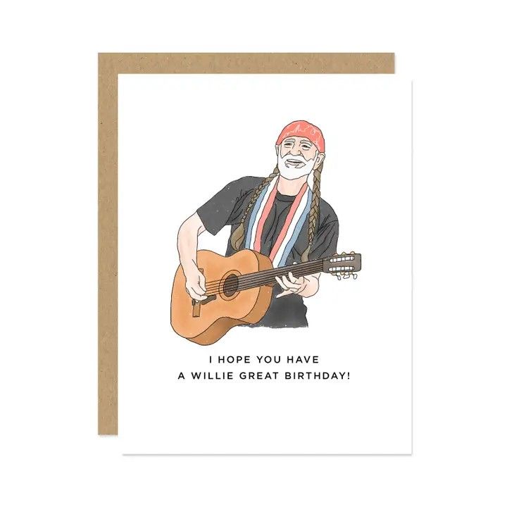 MADDON AND CO WILLIE NELSON CARD