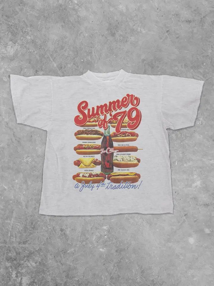 CLANDESTINE UNDERGROUND WOMEN'S SHORT SLEEVE SUMMER OF '79 TEE SHIRT - ASH GREY