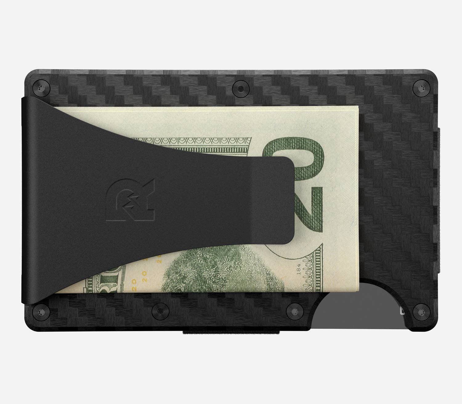 RIDGE WALLET  CARBON FIBER 3K MONEY CLIP, STYLE: Money Clip
