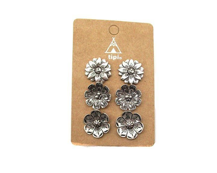 SNOWING WEST WESTERN MIX 6 EARRING SET