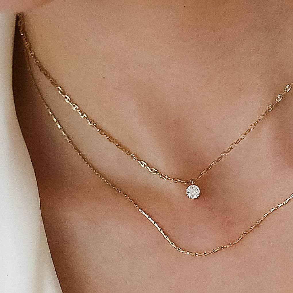 MIA ACCESSORIES WOMEN'S 18K GOLD PLATED WATERPROOF STAINLESS STEEL CHAIN NECKLACE - 7520, COLOR: S0OX3T7520