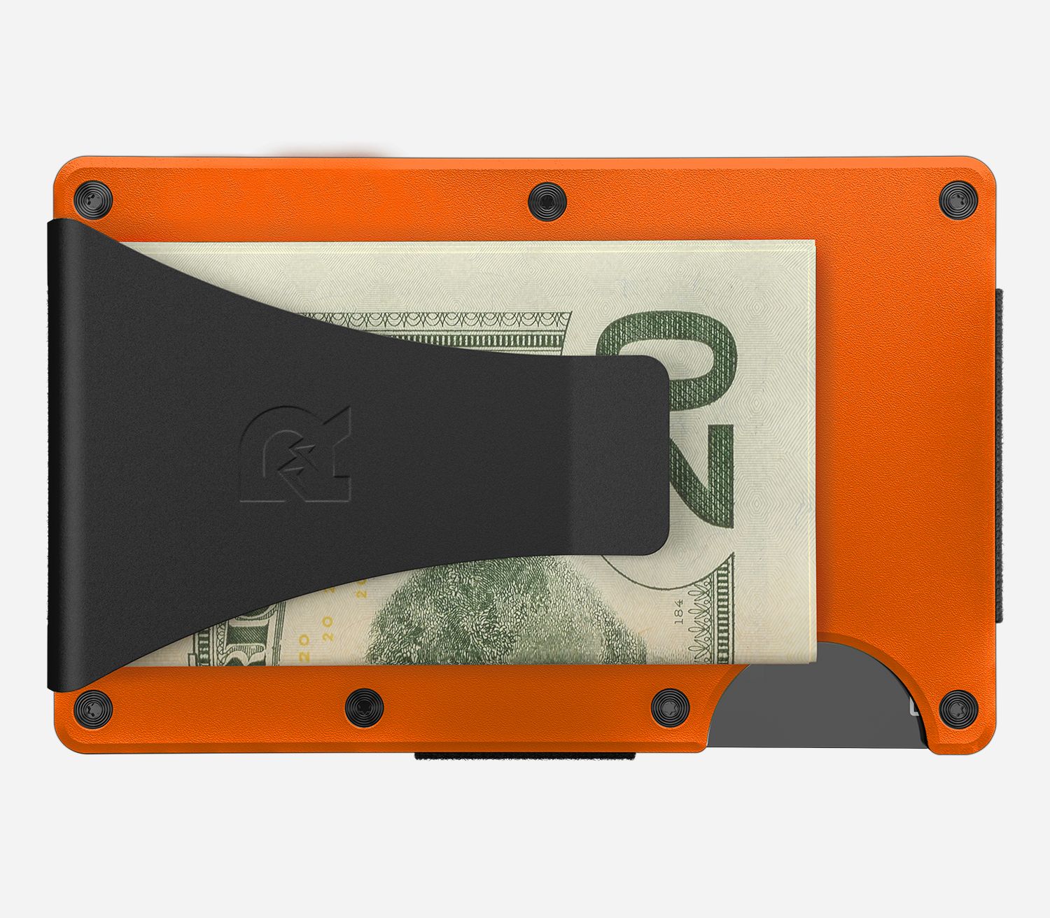 RIDGE WALLET BASECAMP ORANGE MONEY CLIP, STYLE: Money Clip