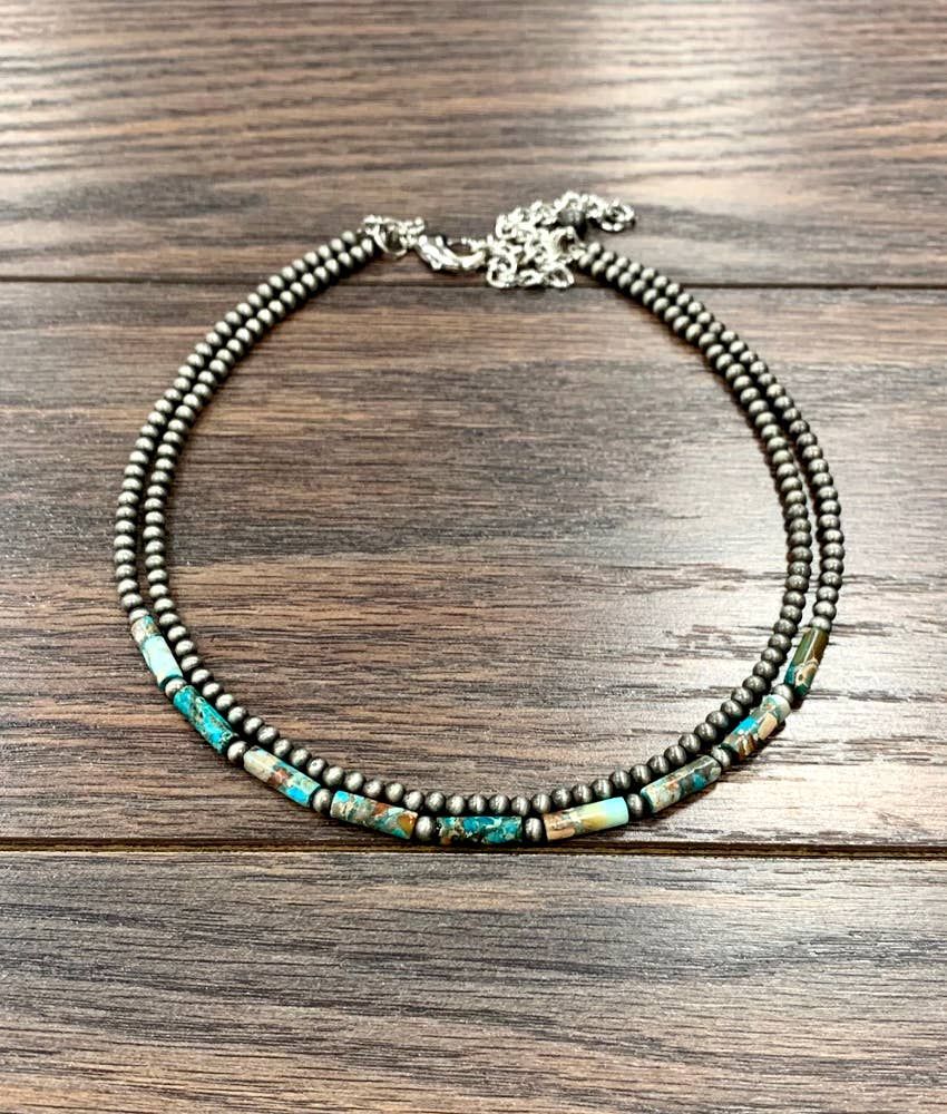 ISAC TRADING INC. WOMEN'S WESTERN GEMSTONE STRAND NECKLACE