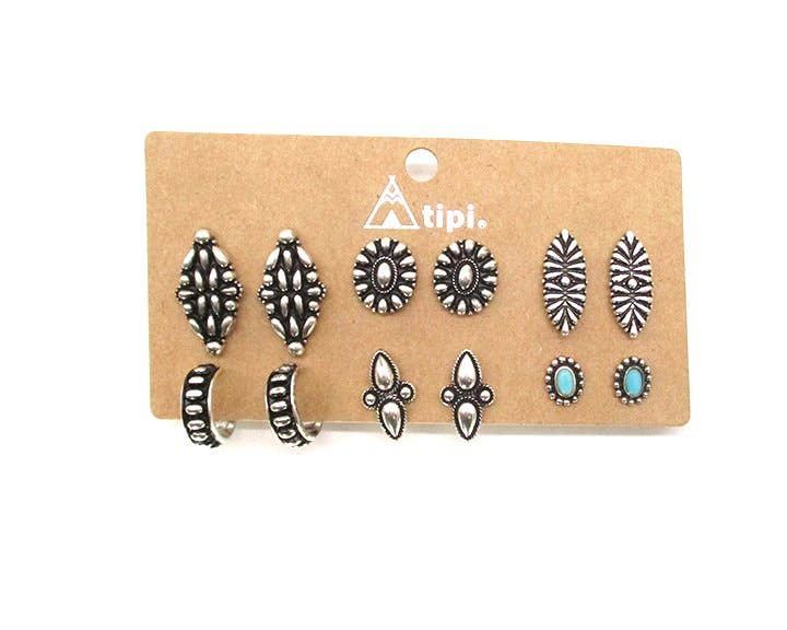 SNOWING WEST WESTERN MIX 6 EARRING SET(1)