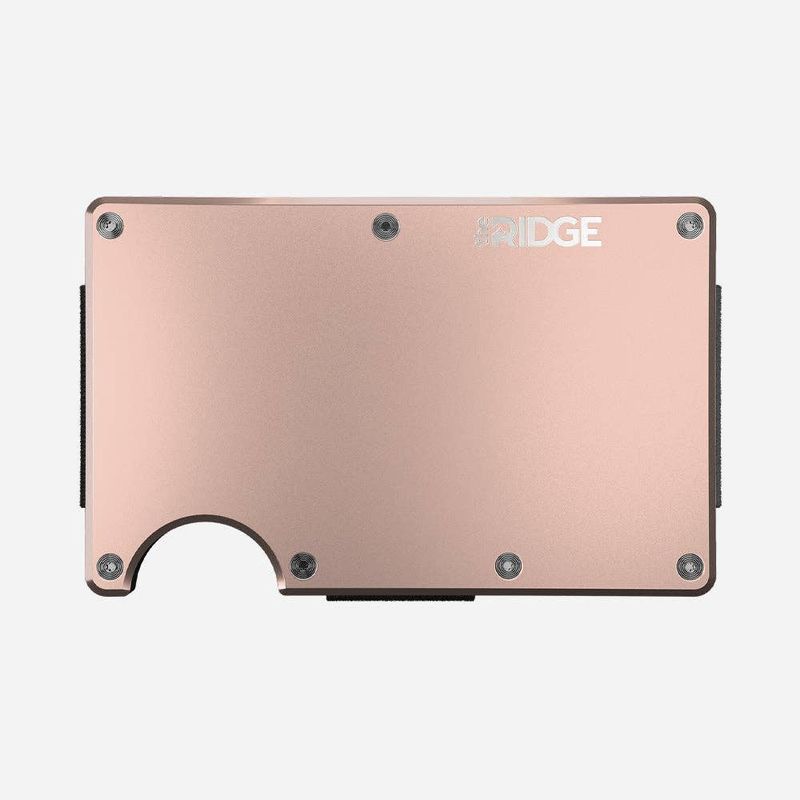 RIDGE WALLET  ROSE GOLD CASH STRAP