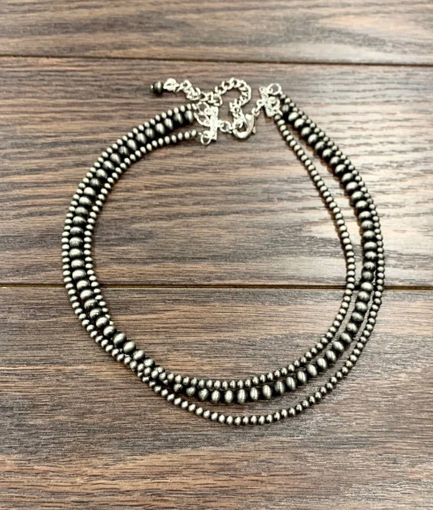 ISAC TRADING INC. WOMEN'S WESTERN BEAD STRAND NECKLACE - 734818