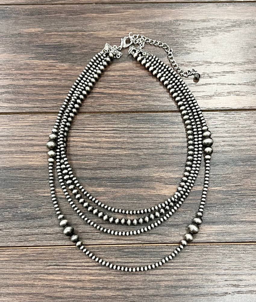 ISAC TRADING INC. WOMEN'S WESTERN BEAD STRAND NECKLACE - 735690