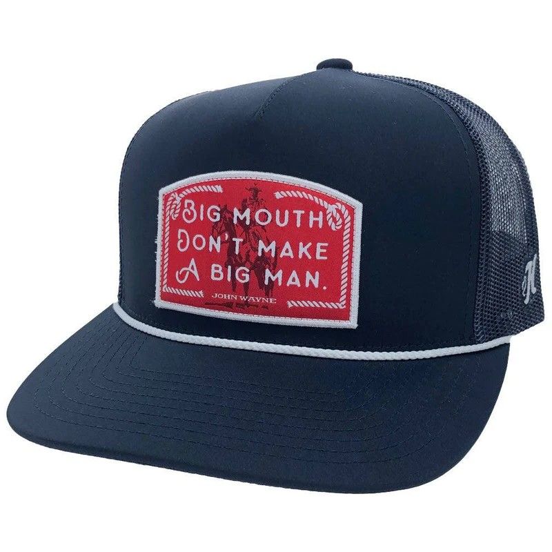 HOOEY JOHN WAYNE TRUCKER CAP - NAVY/RED