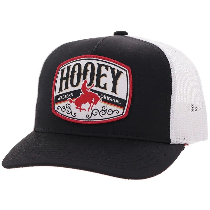 HOOEY SALADO TRUCKER CAP - BLACK/WHITE