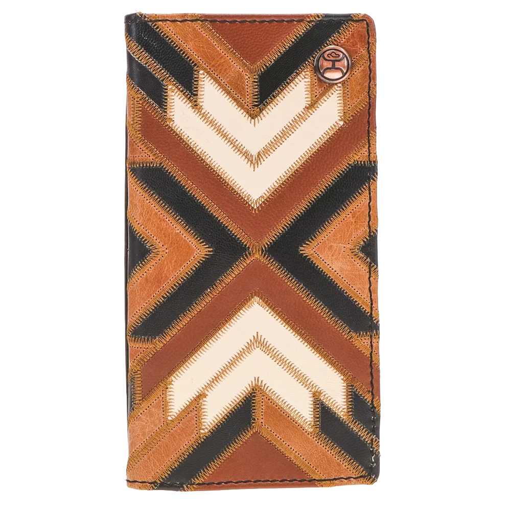 HOOEY MONTEZUMA PATCHWORK LEATHER RODEO WALLET